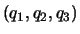 $(q_1,q_2,q_3)$