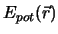 $E_{pot}(\vec r)$