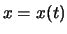 $x= x(t)$
