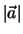 $\vert\vec a\vert$