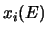 $x_i(E)$