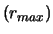 $(r_{max})$