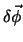 $\delta \vec {\phi}$