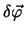 $\delta\vec{\varphi}$