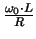 $\frac{\omega_0\cdot L}{R}$